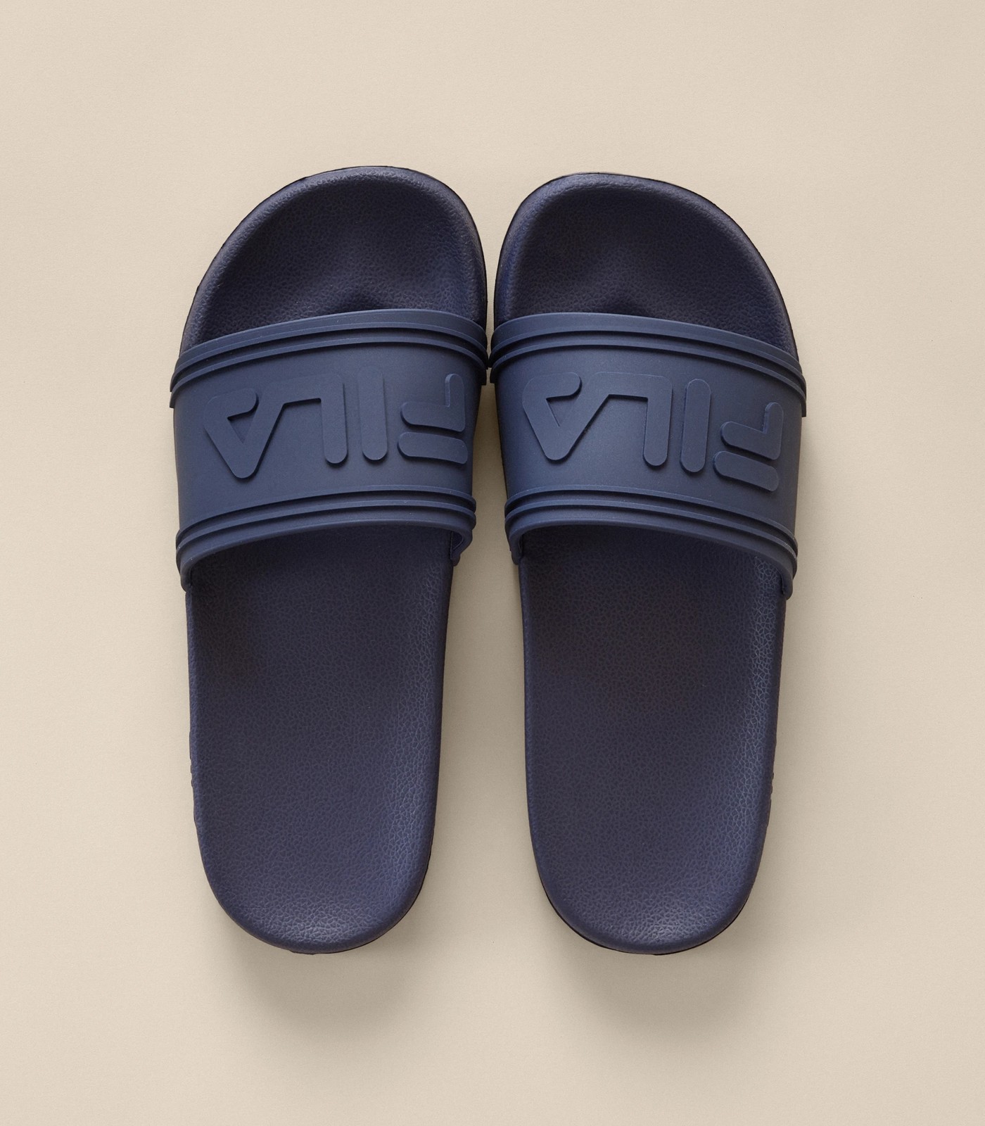 Navy blue 2025 fila slides