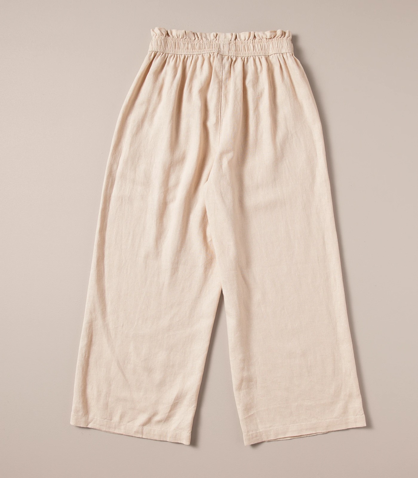 Wide-Cut Linen Pants