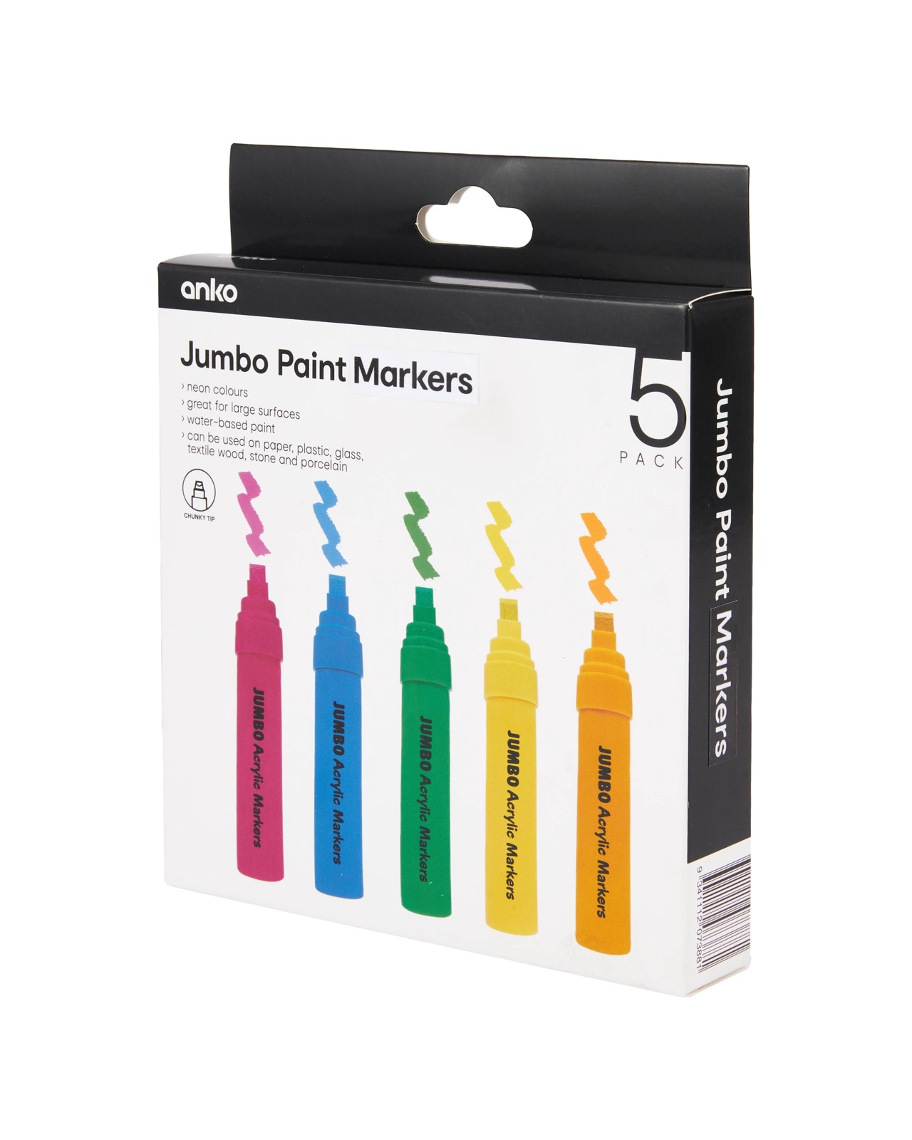 Anko 5 Pack Jumbo Paint Markers - Neon 2 of 5