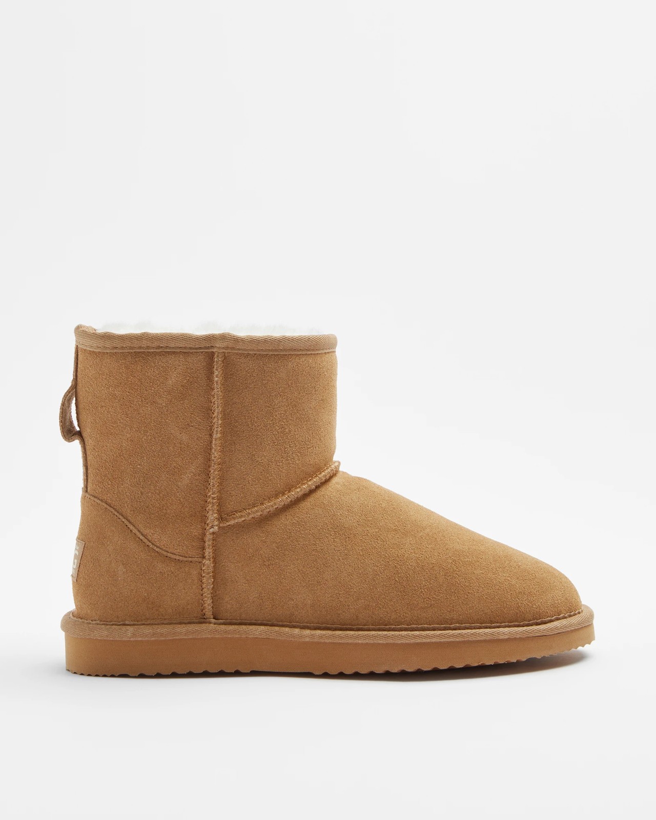 Womens Sheepskin and Leather Slipper Boot - Chestnut | Target Australia