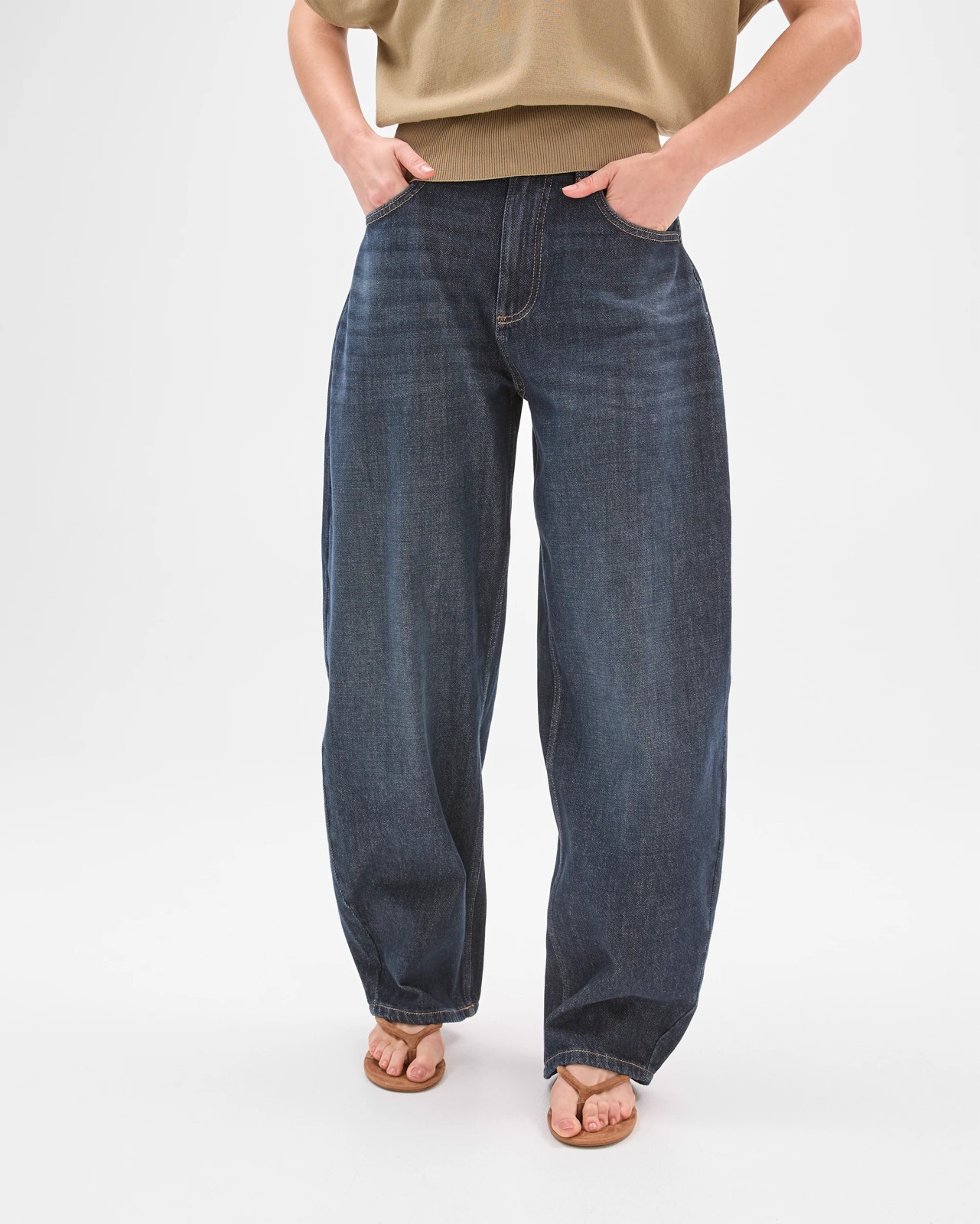 Lily Loves Australian Cotton Blend Bow Leg Denim Jeans 5 of 5