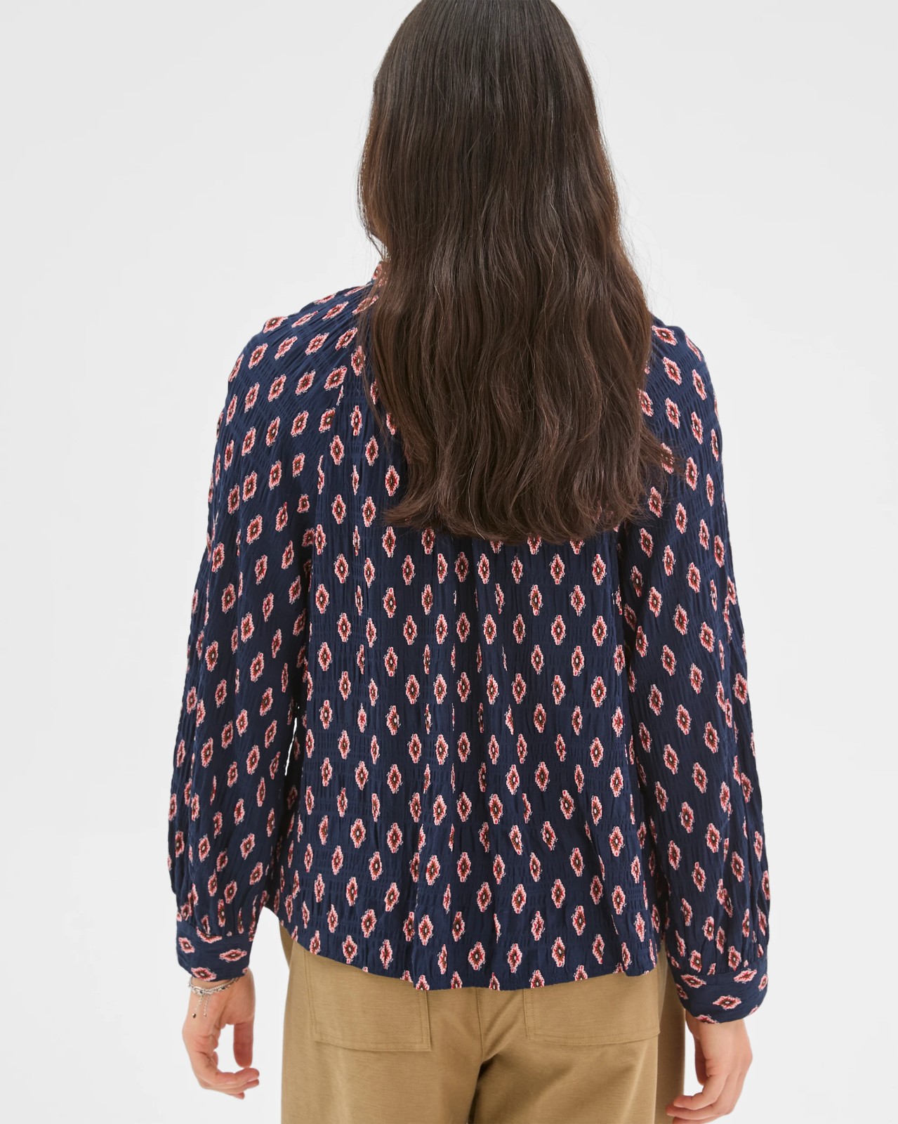 Long Sleeve Romantic Blouse - Print 6 of 6