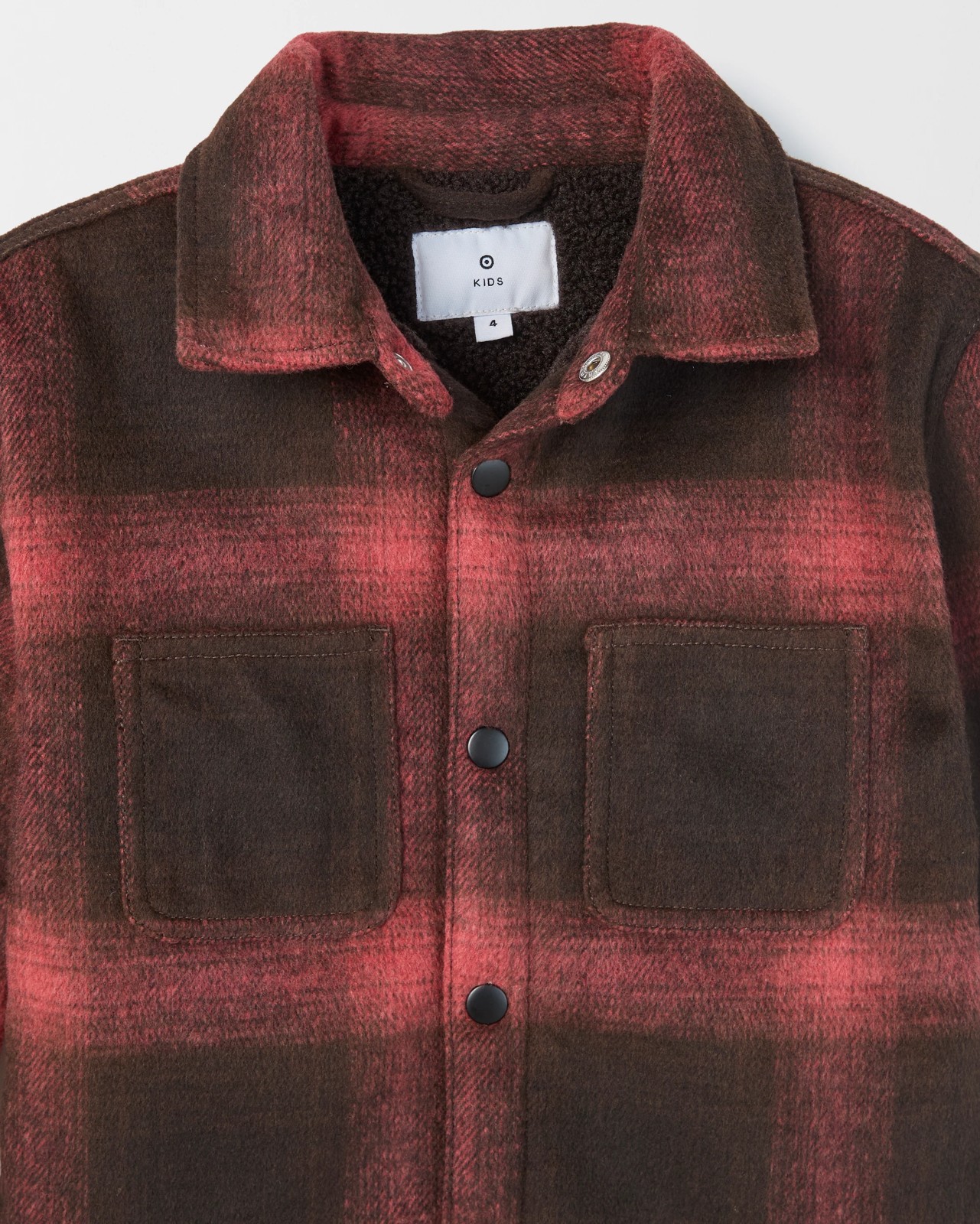 Fleece Lined Checkered Shacket 2 of 2