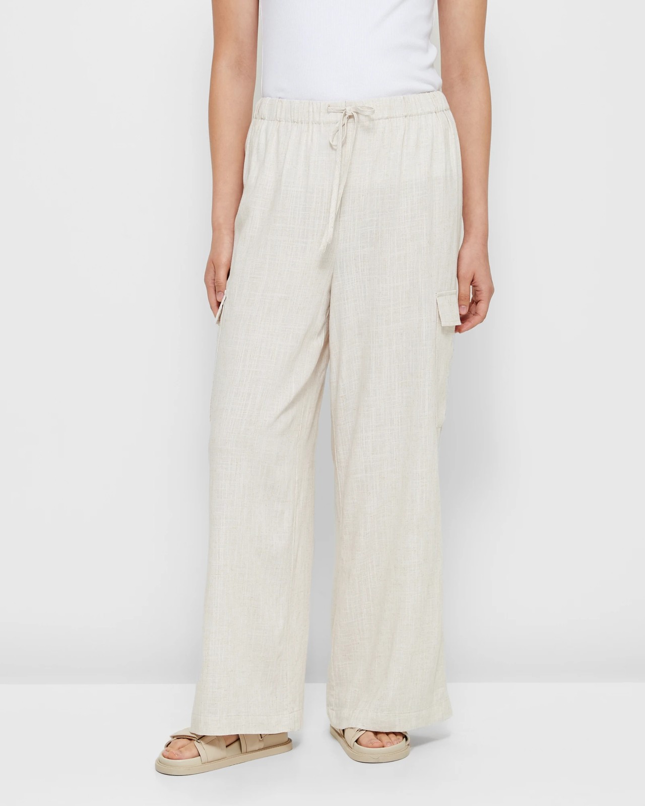 White linen hot sale pants target