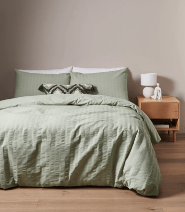 Greer Seersucker Quilt Cover Set