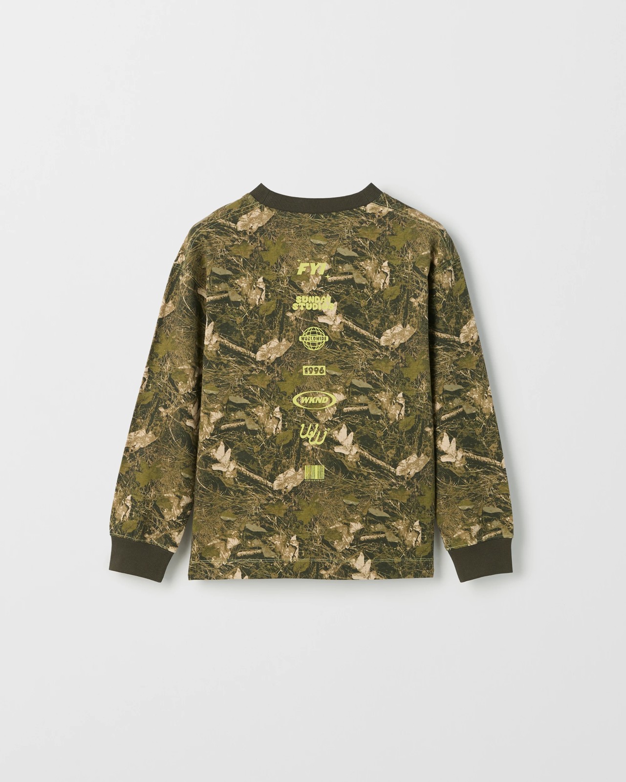 Australian Cotton Long Sleeve Heavyweight T-Shirt - Camo 3 of 3