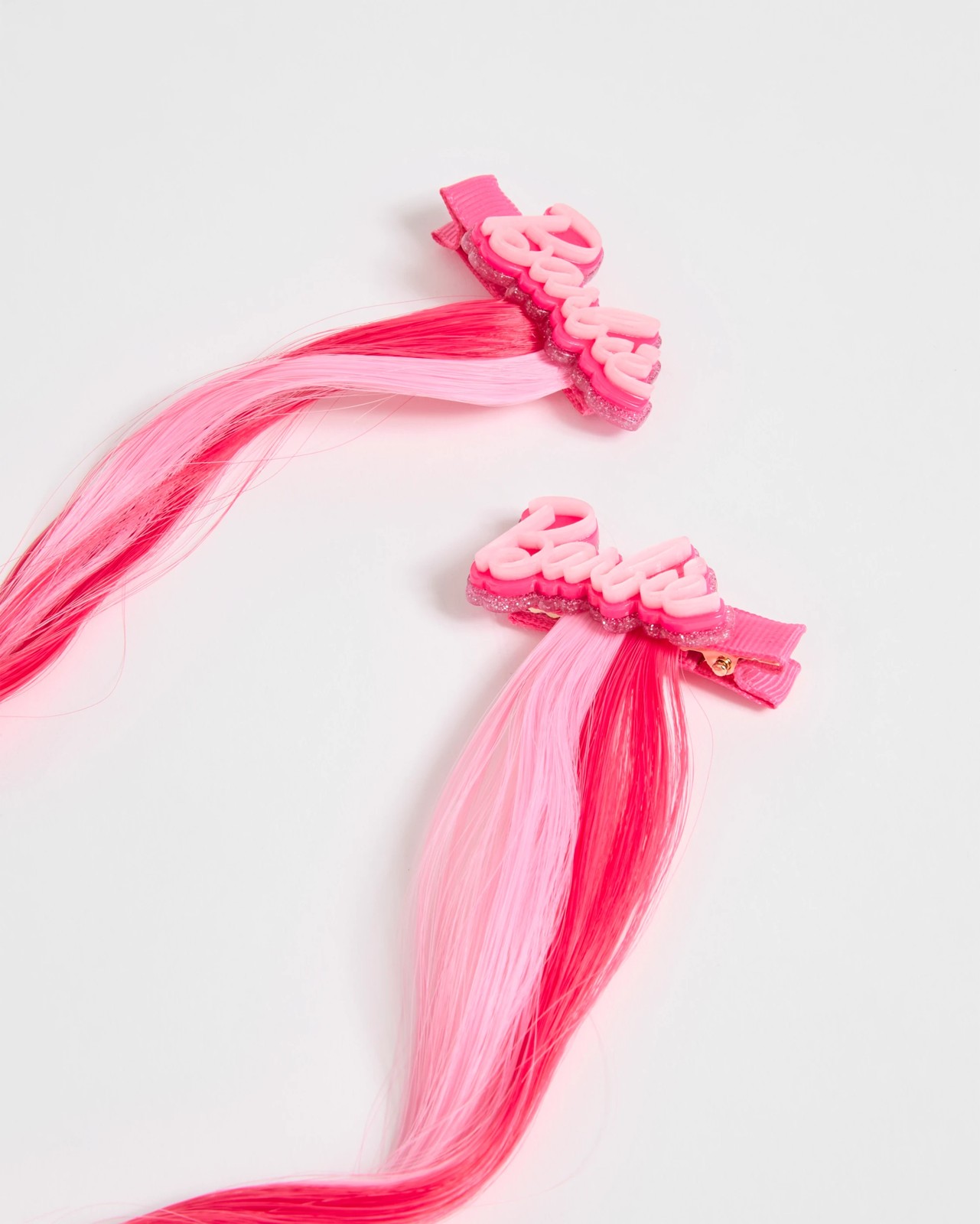 Barbie 2 Pack Faux Hair Clips 2 of 3
