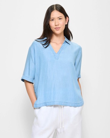 Polo Neck Top