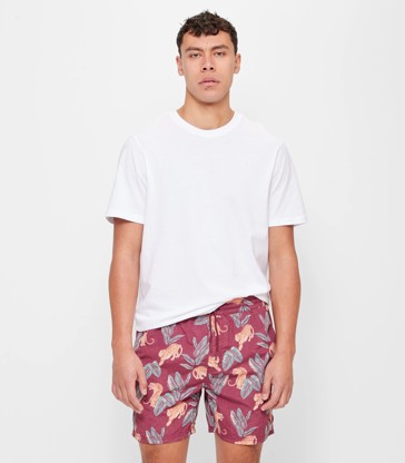 Commons Printed Volley Shorts - Jungle