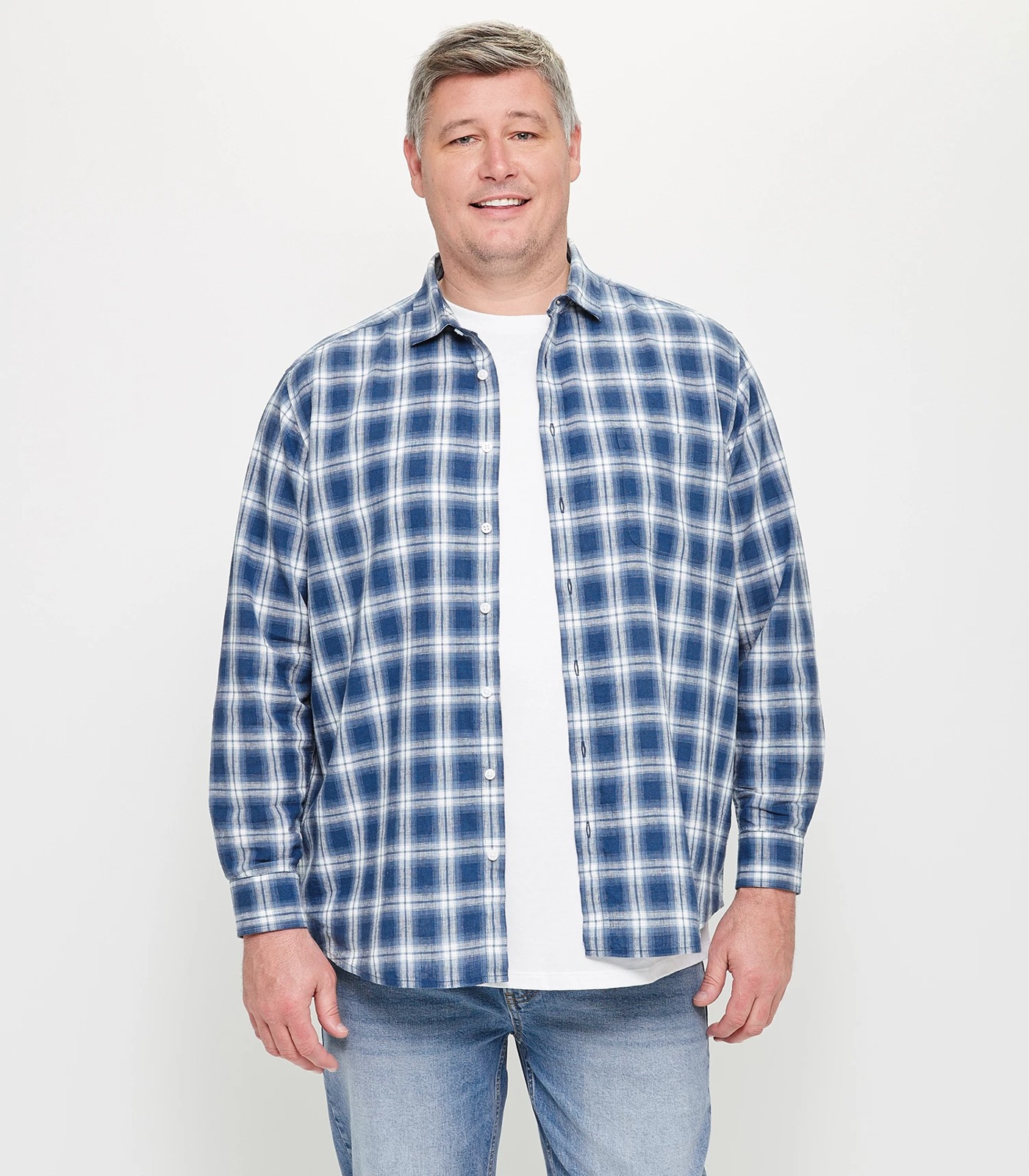 Man Plus Linen Blend Shirt | Target Australia