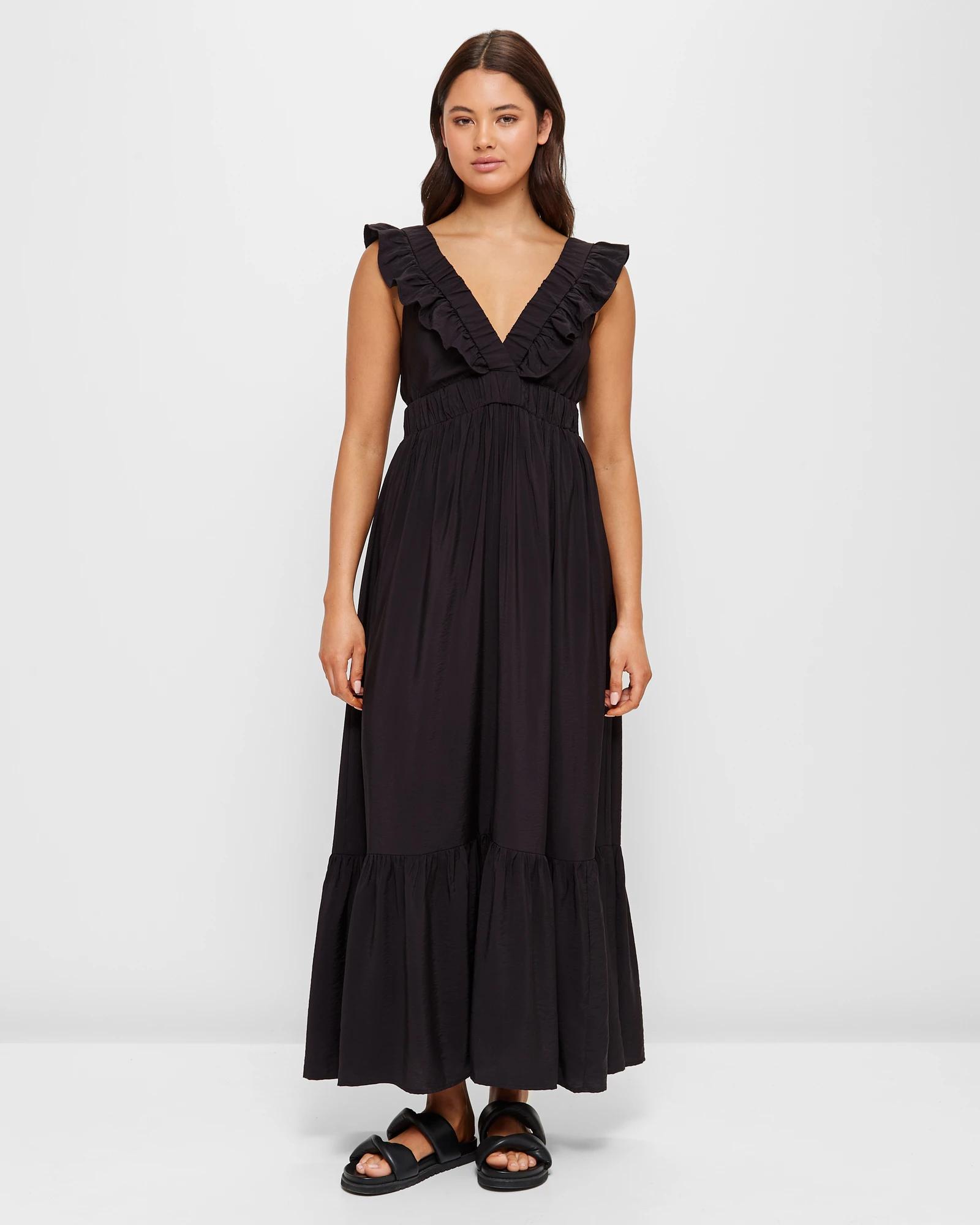Frill V-Neck Maxi Dress - Lily Loves | Target Australia