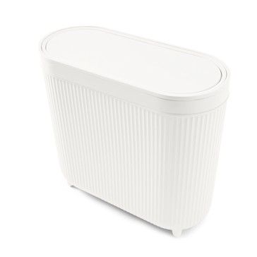 5L Push Top Bin  White - Anko
