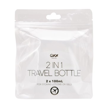 2 Pack 2-in-1 Travel Bottles - OXX Travel