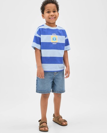 Pokemon Australian Cotton Stripe T-Shirt