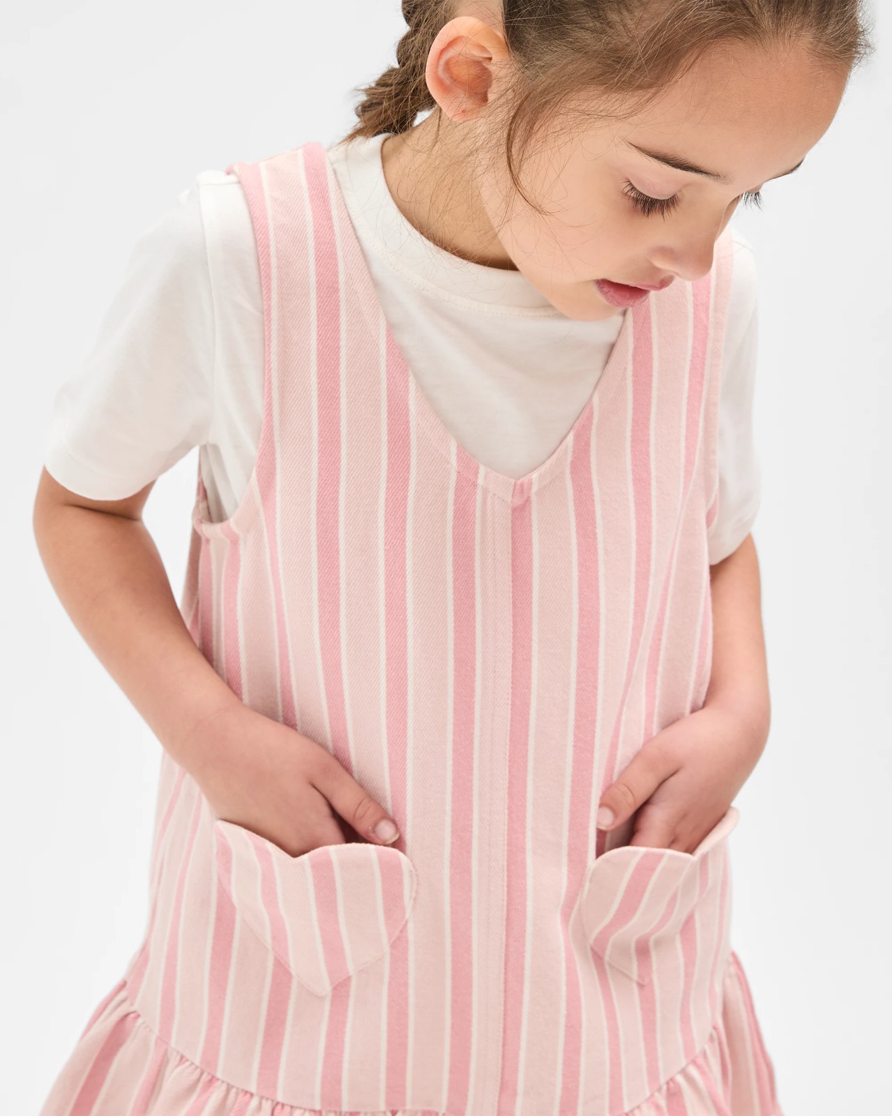 Australian Cotton Blend T-Shirt and Pinny Dress 2 Piece Set 5 of 6