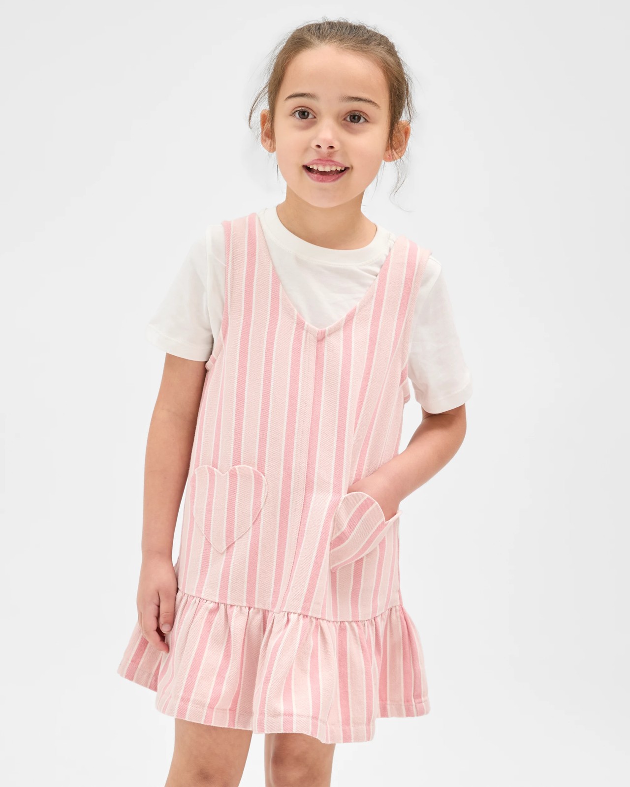 Australian Cotton Blend T-Shirt and Pinny Dress 2 Piece Set 2 of 6
