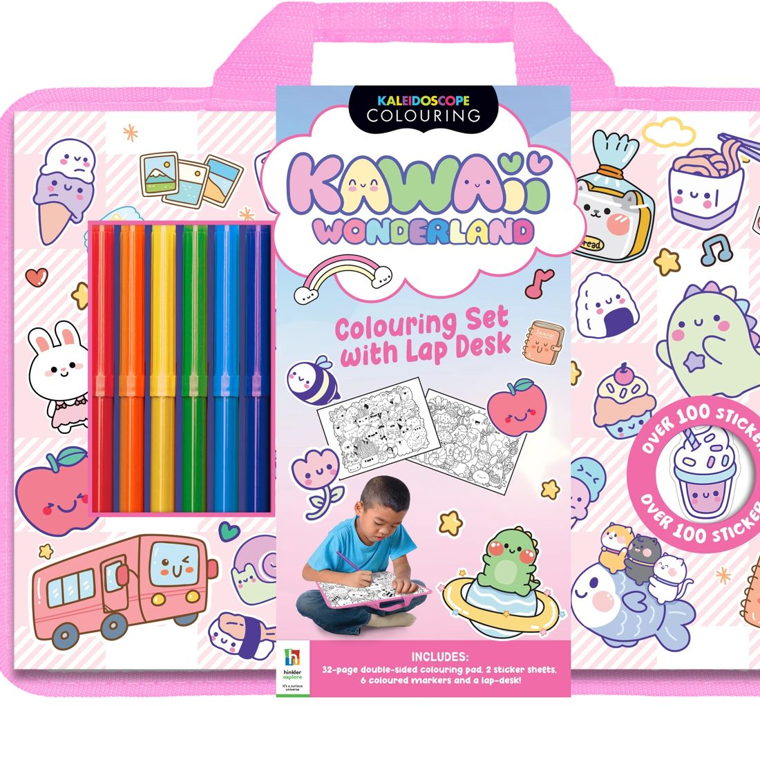 Kawaii Wonderland Colouring Set With Lap Desk Target Australia