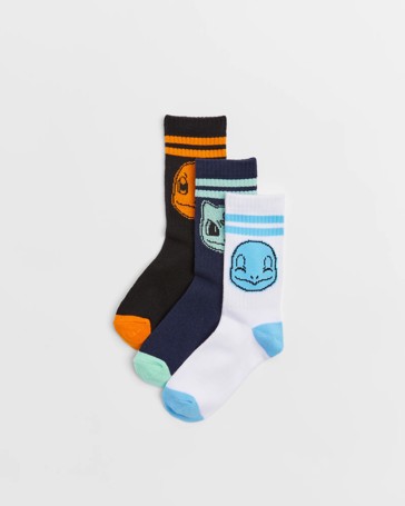 Pokemon Crew Socks 3 Pack