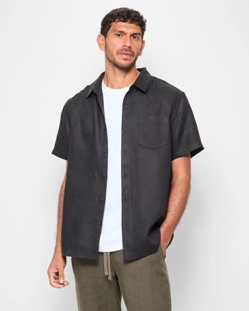 European Linen Short Sleeve Shirt