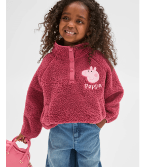Peppa Pig Teddy Fleece Embroidered Jacket