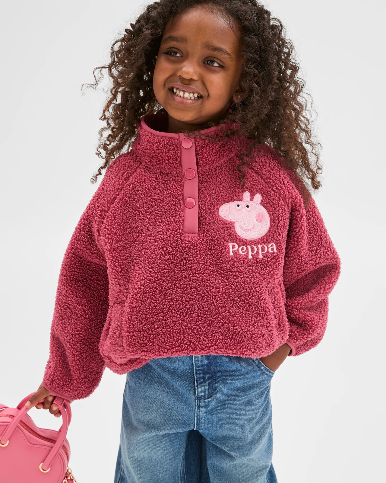 Peppa Pig Teddy Fleece Embroidered Jacket 2 of 6