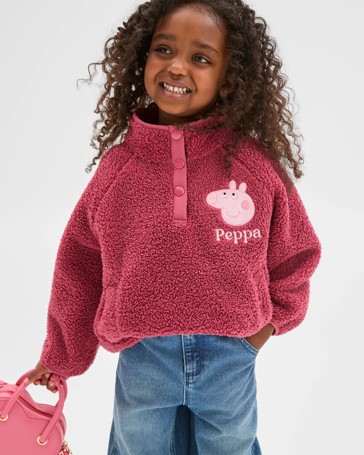 Peppa Pig Teddy Fleece Embroidered Jacket