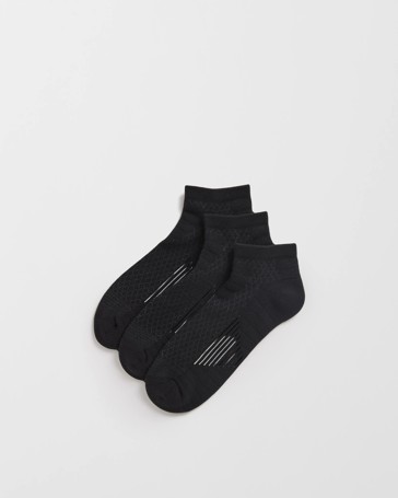 Maxx Australian Cotton Blend 3 Pack Performance Low Cut Socks