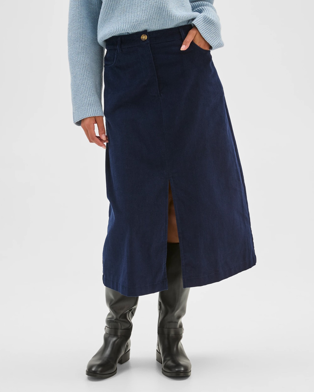 Corduroy Midi Skirt 4 of 6