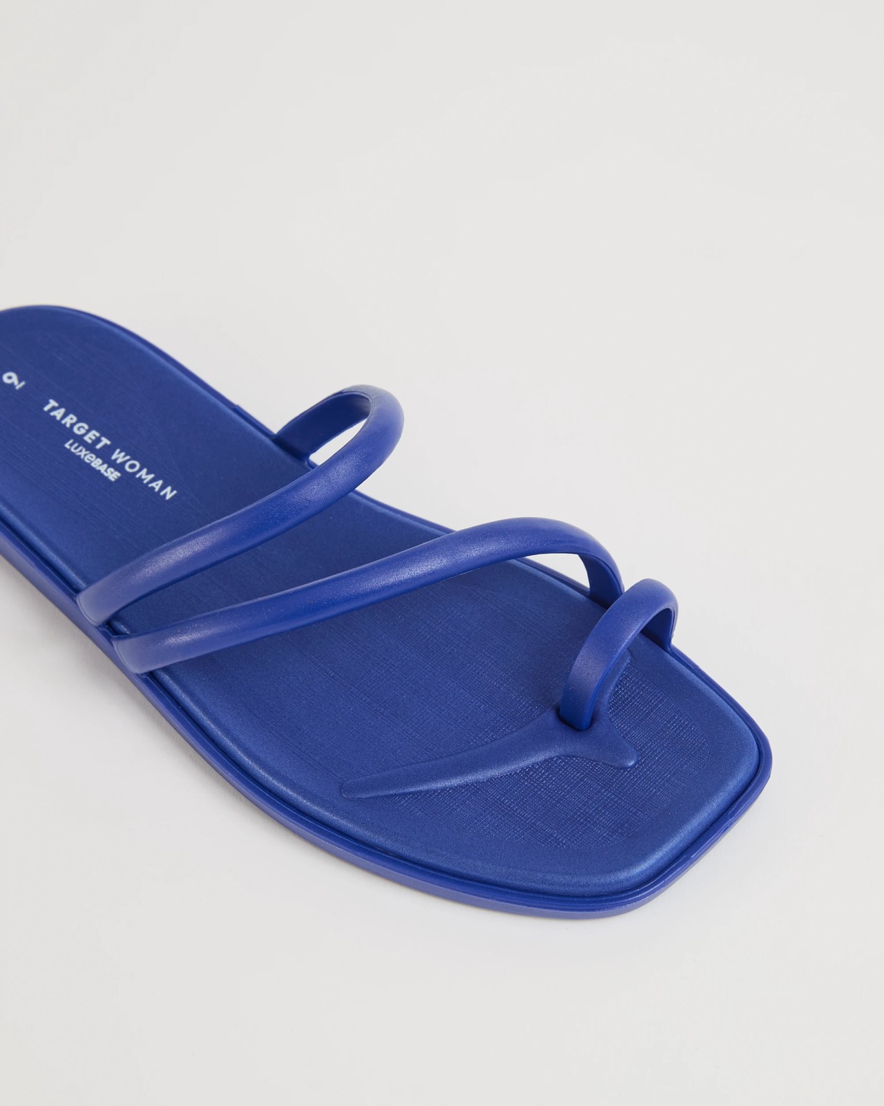 Padded Toe Post Strappy Slides - Blue 3 of 3