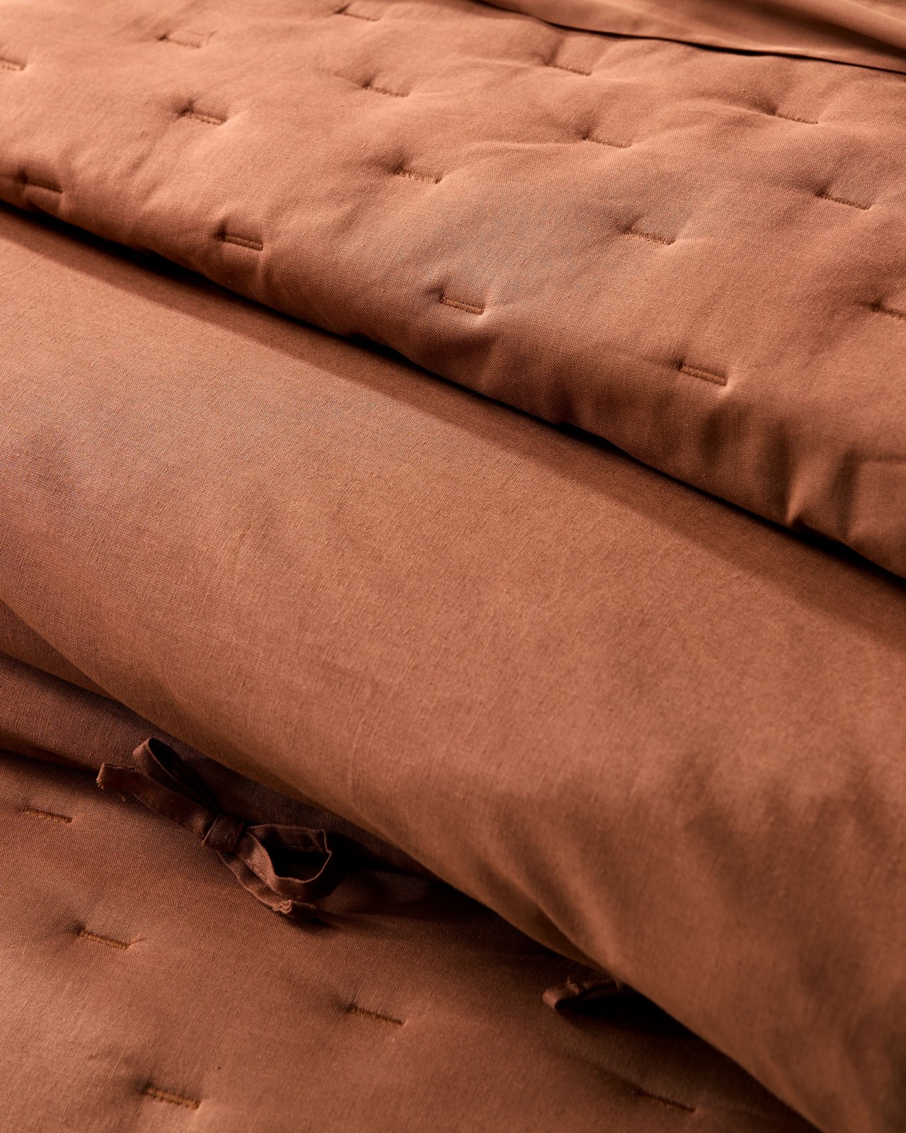 Laynie Linen/Cotton Coverlet Set - Rust  3 of 6