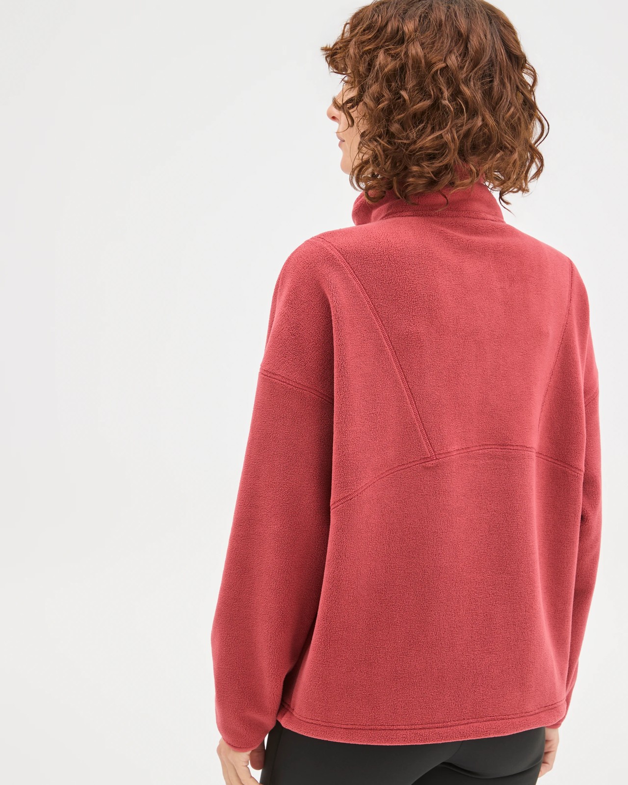 Polar Fleece 1/4 Zip Jumper - Earth Rose 6 of 6
