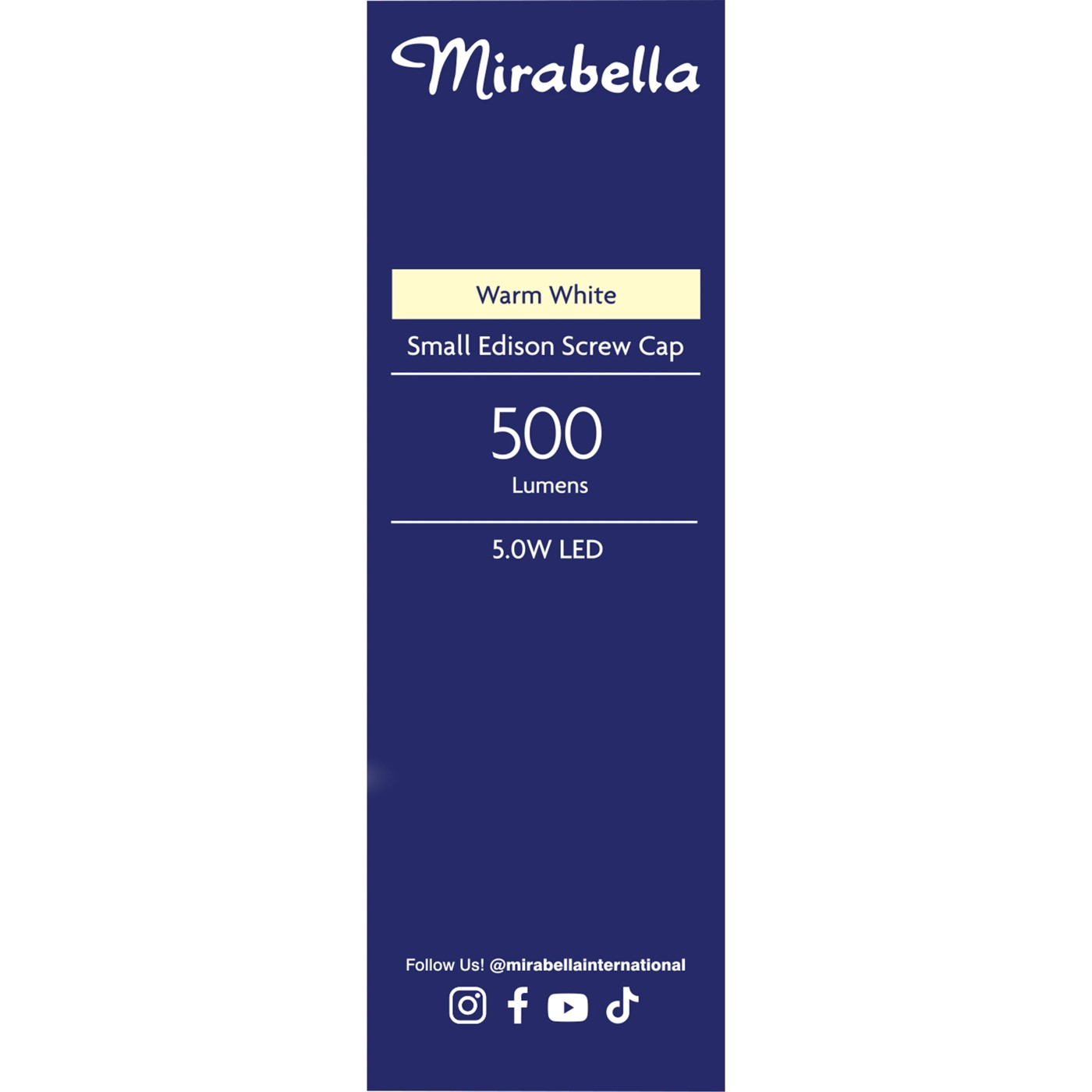 Mirabella Candle LED 5W E14 Small Edison Screw Light Bulb- Pearl Warm White 4 of 6