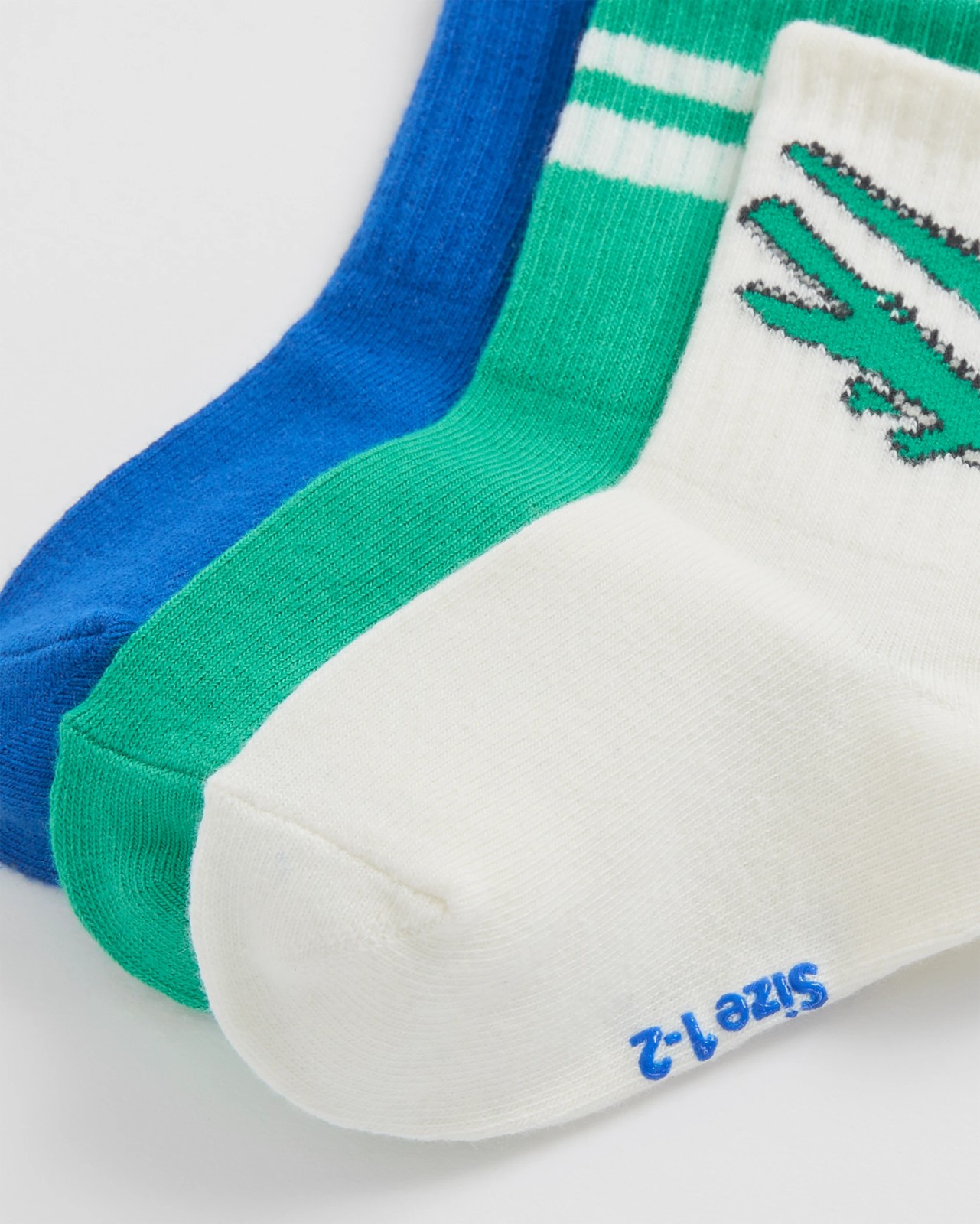 Bonds Baby 3 Pack Pattern Rib Crew Socks 5 of 6