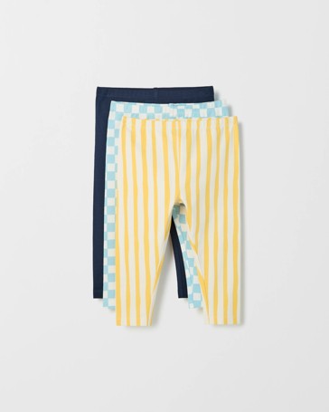 Baby Organic Cotton 3 Pack Printed Leggings