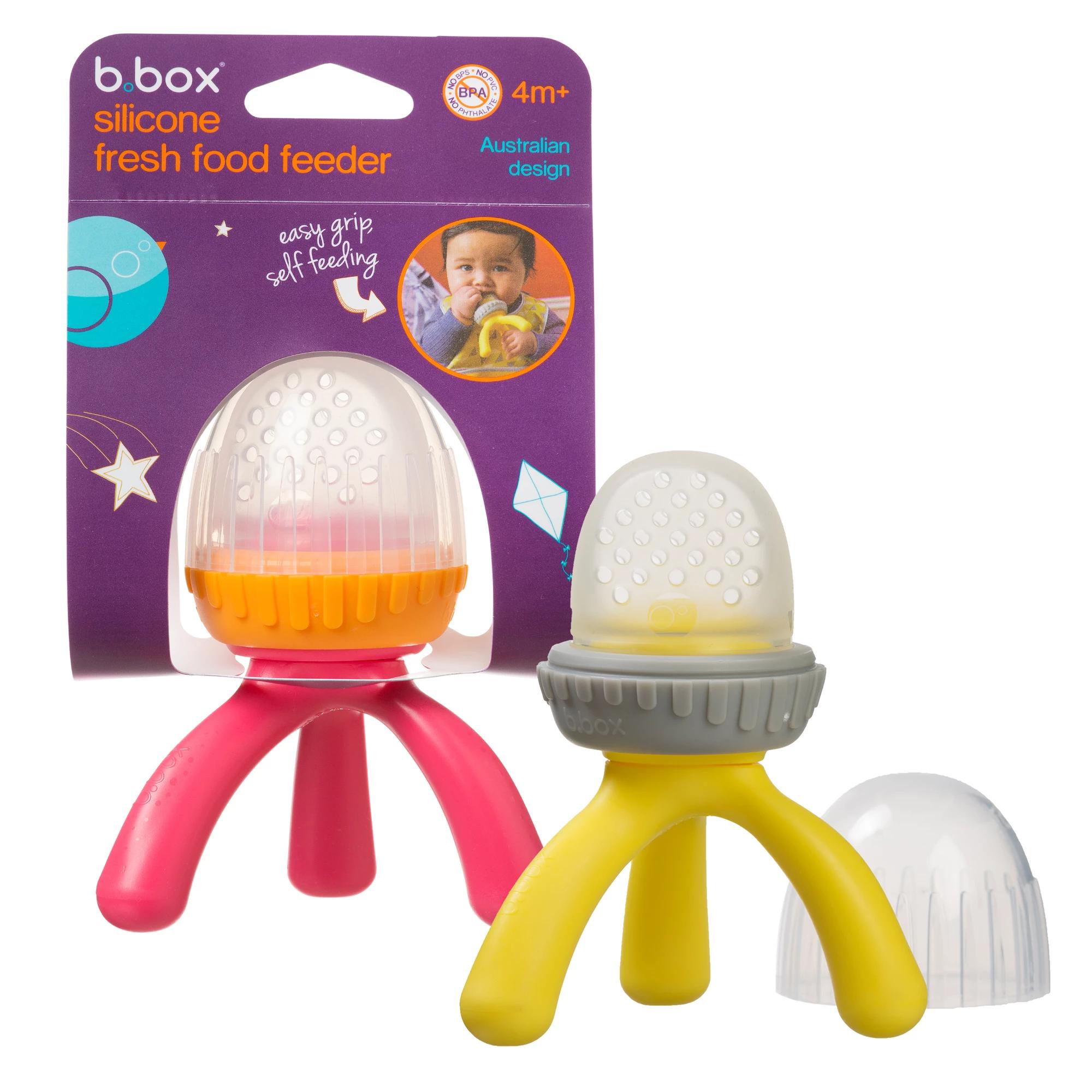 b.box Silicone Fresh Food Feeder - Strawberry Shake