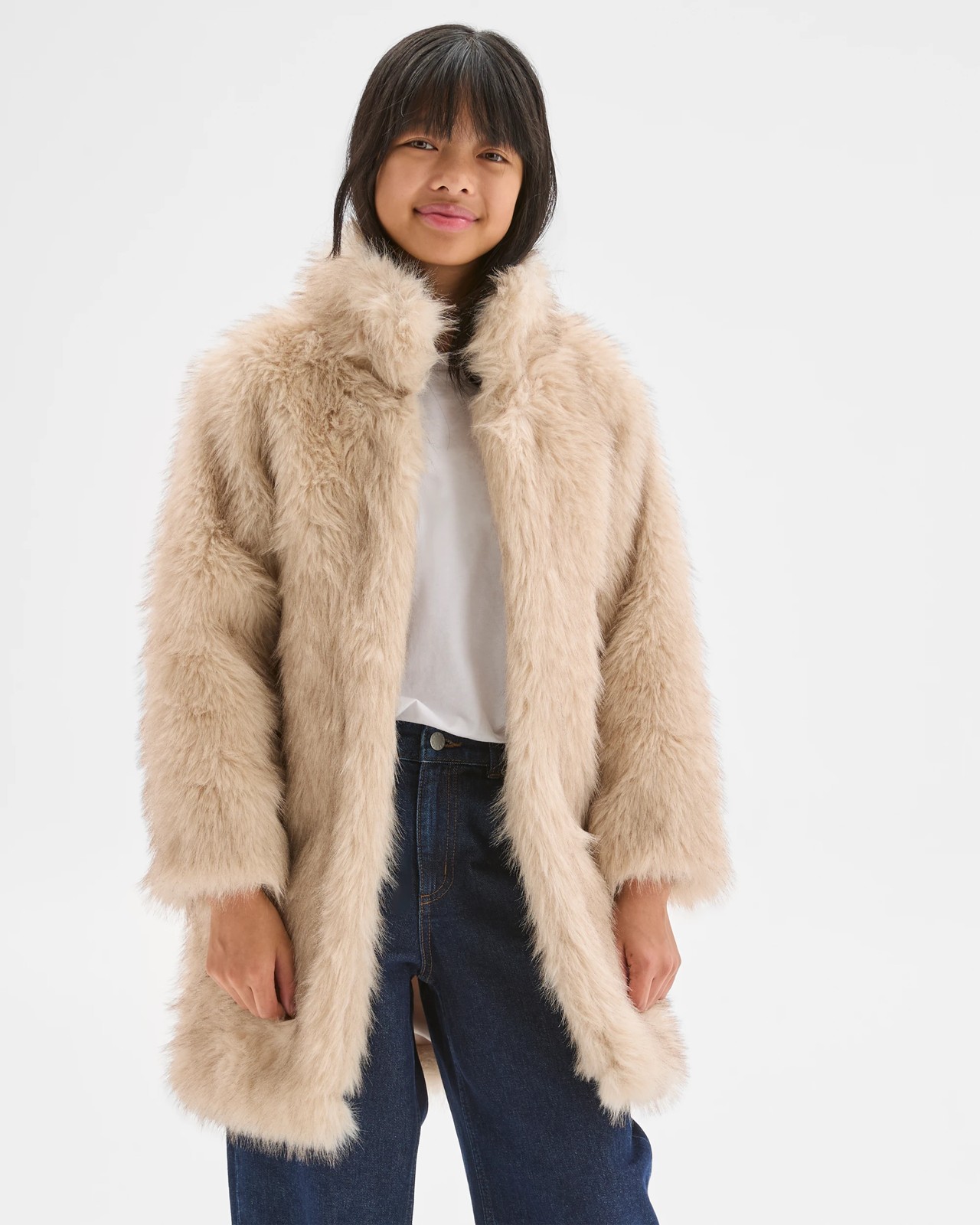 Faux Fur Longline Jacket 2 of 5