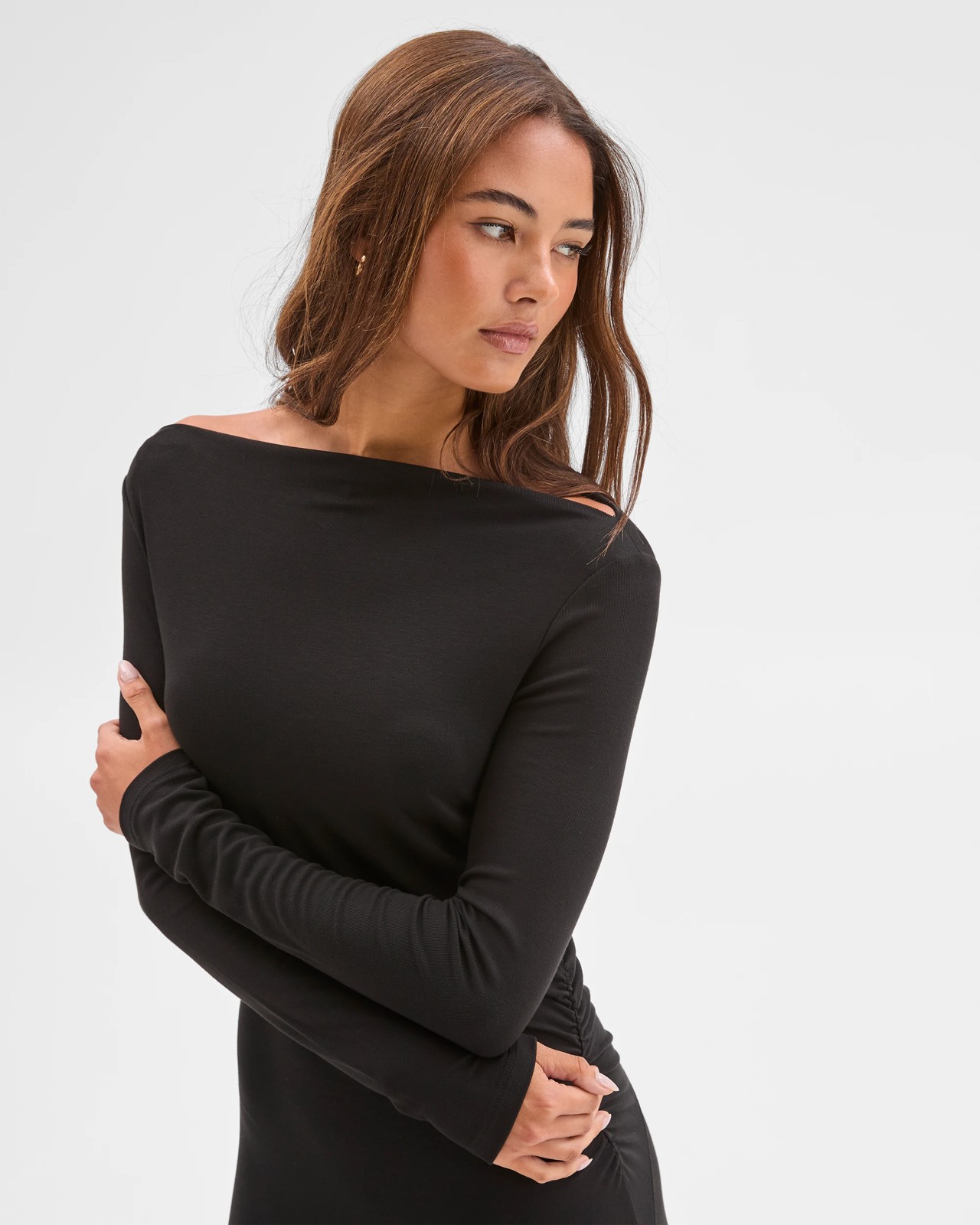 Lily Loves Drape Maxi Dress - Black 4 of 6