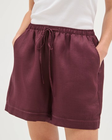 A-Line Trim Detail Shorts