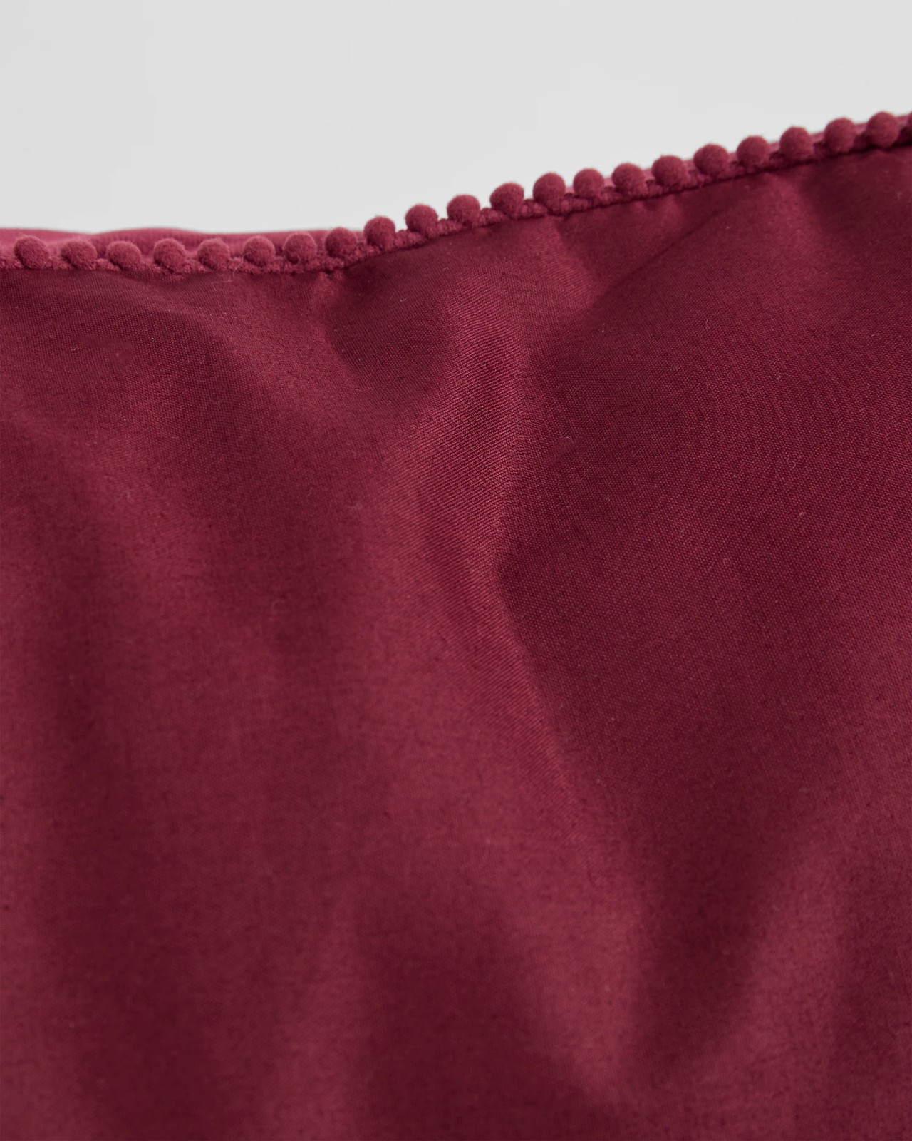 Lacy Velvet Quilt Cover Set - Merlot 5 of 6