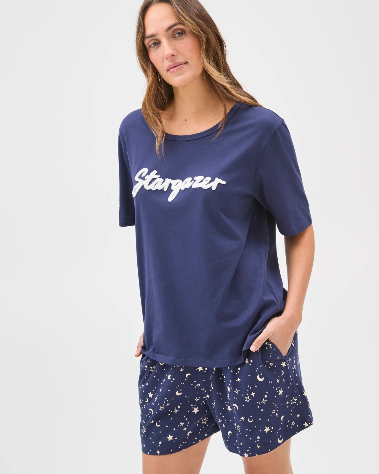 Australian Cotton Printed Sleep Top - Stargazer 3 of 6