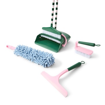 Anko 4 Piece Cleaning Tool Set - Stripe