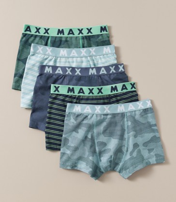 5 Pack Maxx Camo Trunks
