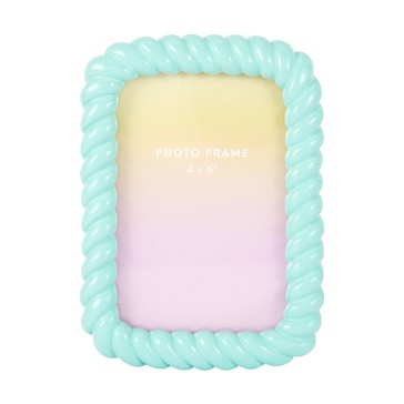 Braid Photo Frame, 4in. x 6in. (10cm x 15cm), Mint - Anko