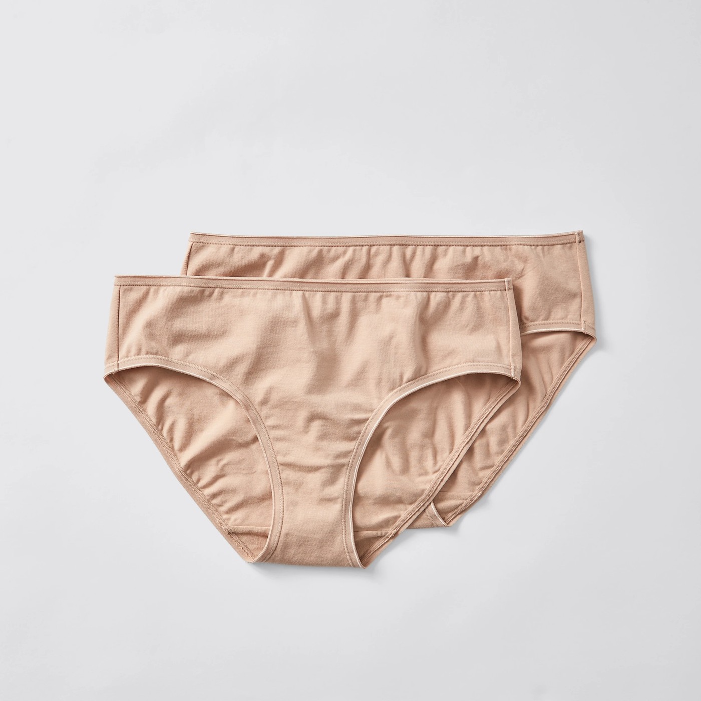 2 Pack Aloe Vera Infused Midi Briefs - Brown Latte 4 of 4