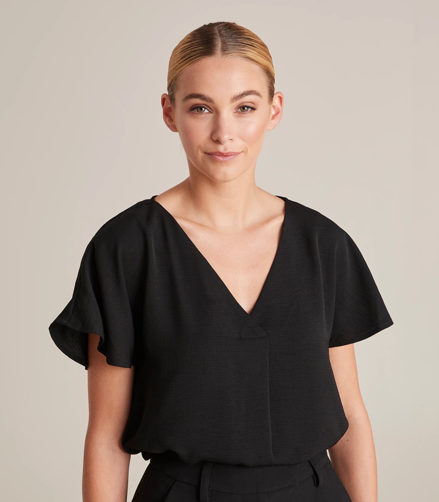 Blouse Designs  See Through Ruffles Sleeves Bodysuit Blouse – TGC FASHION