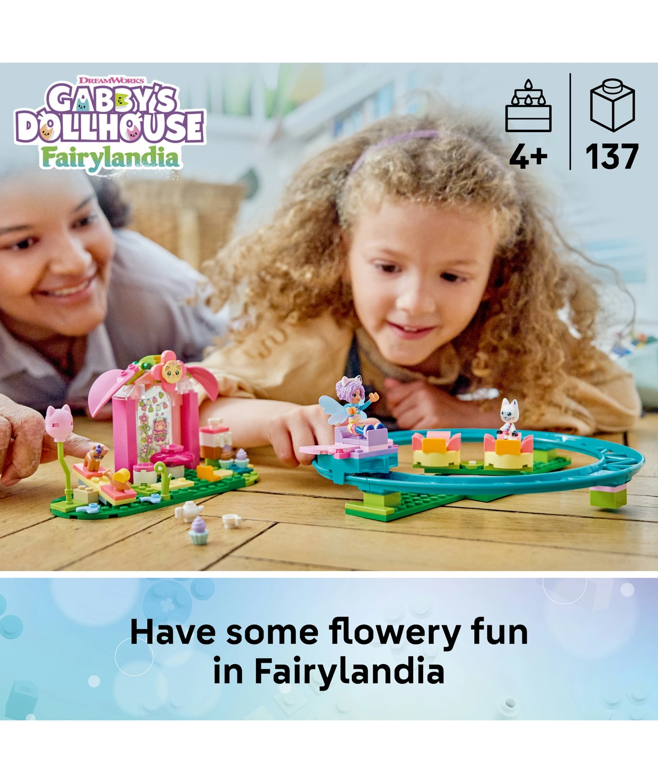 LEGO® Gabby's Dollhouse Fairy Roller Coaster and Tea Party 11214 2 of 5