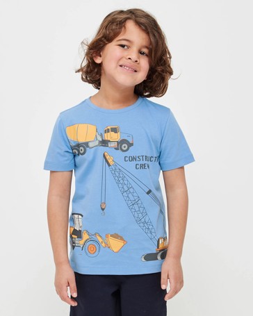 Organic Cotton Construction T-shirt