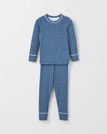 Bamboo Younger Boys Long Sleeve Top and Pants Pyjama Set