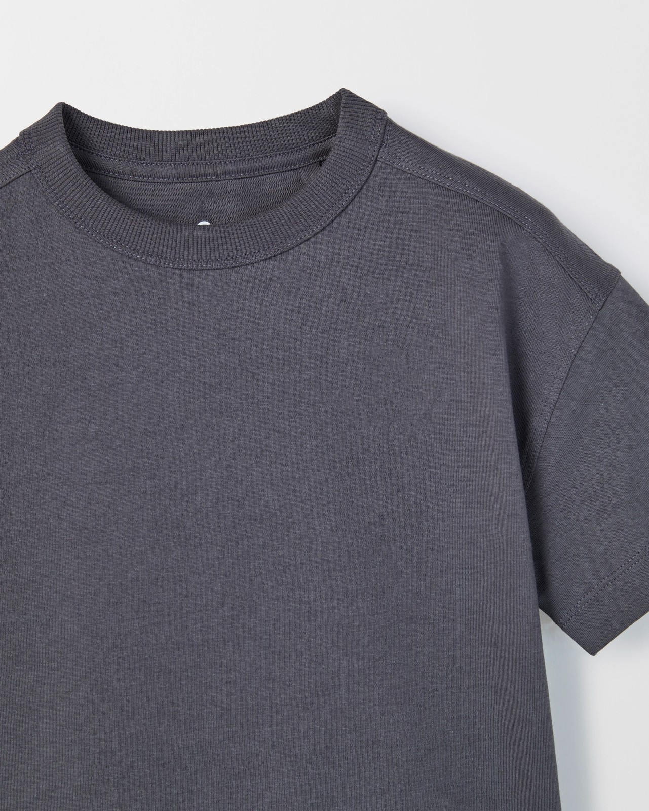Organic Cotton Oversized T-Shirt - Charcoal 6 of 6