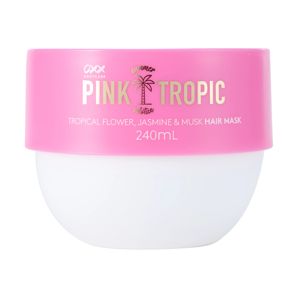 Pink Tropic Summer Solstice Hair Mask 240ml, Tropical Flower, Jasmine and Musk - OXX Bodycare